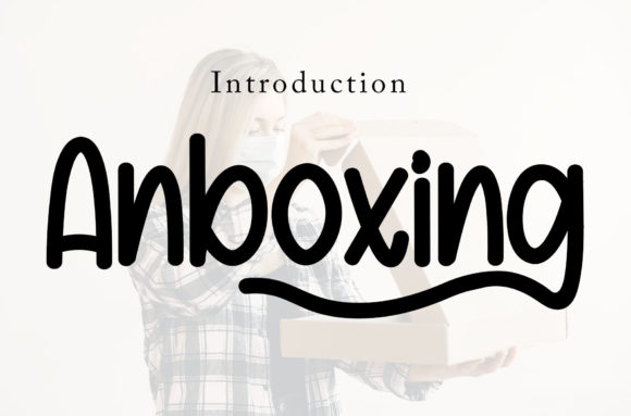 Anboxing Font: Whimsical Script for Editorial Design