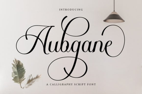 Aubgane: A Classy Script Font