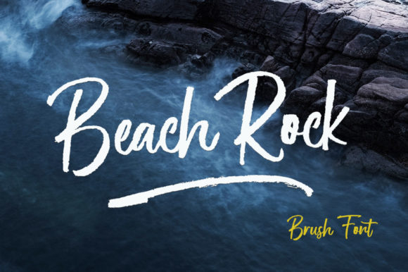 Beach Rock Font for Creative Projects