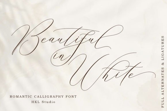 Beautiful in White Font Review