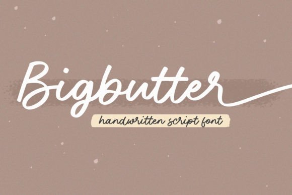 Bigbutter Font for Web Design