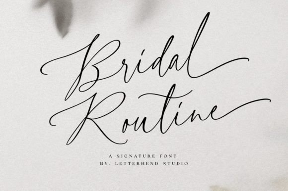 Bridal Routine Font for Elegant Branding