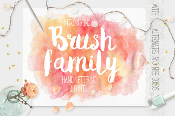 Brush Family Font for Creative Projects