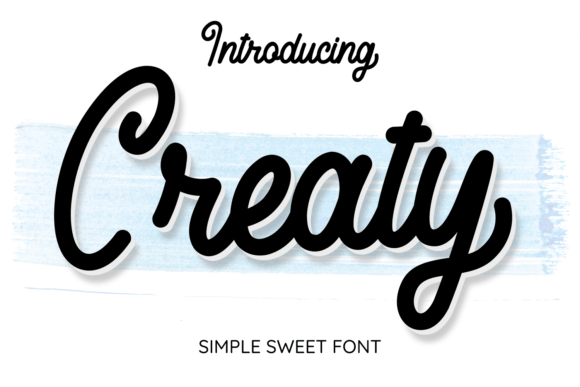 Creaty: A Handwritten Font for Creative Projects