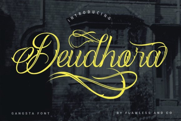 Deudhora Font for Creative Projects