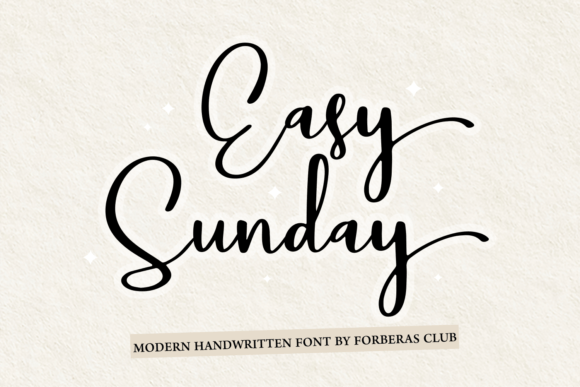 Easy Sunday Font for Creative Makers