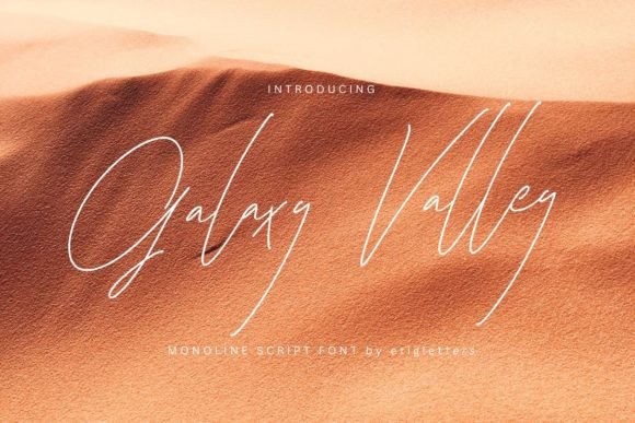 Galaxy Valley Font: Elegant Script for Editorial Design