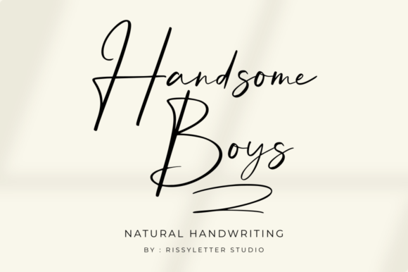 Handsome Boys Font for Creative Projects