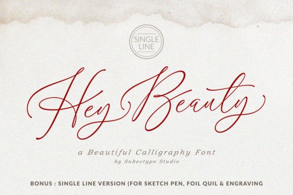 Hey Beauty Font for Creative Design