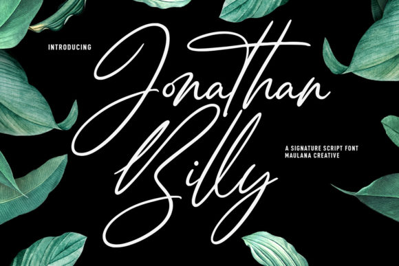 Jonathan Billy Font for Creative Projects