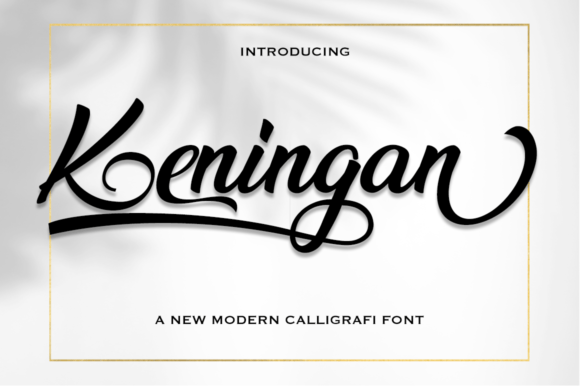 Keningan Font for Creative Campaigns