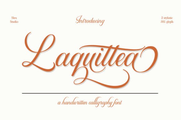 Laquittea: A Script Font for Elegant Branding