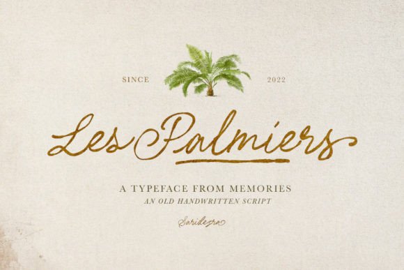 Les Palmiers Font for Elegant Branding
