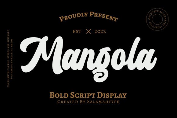 Mangola Font: Bold Script for Web Design