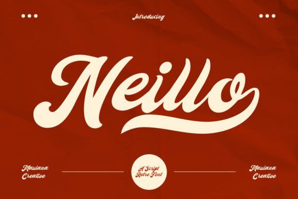 Neillo: A Retro Script Font for Web Design