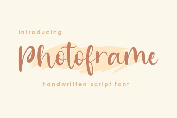 Photoframe Font for Creative Design