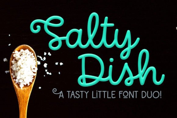 Salty Dish Font: Script Handwritten Style