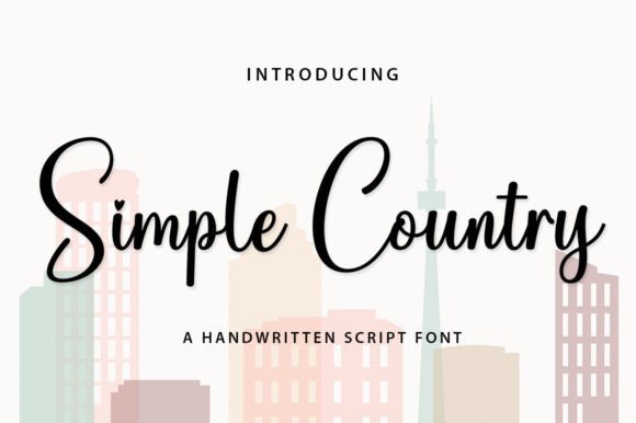 Simple Country Font for Elegant Design