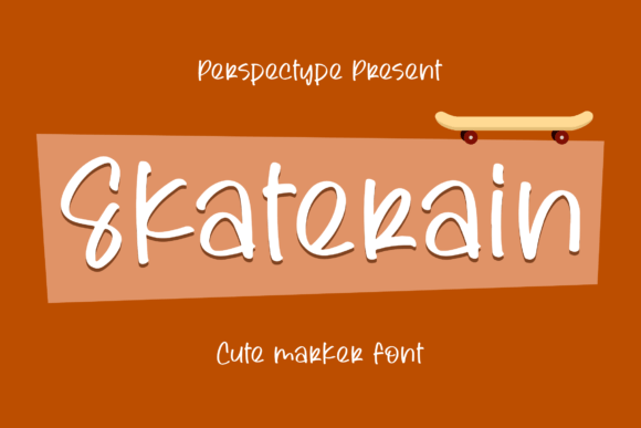 Skaterain – Cute Marker Font