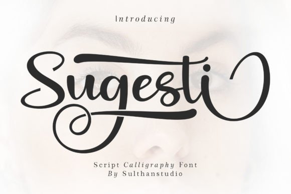 Sugesti: A Bold Script Font for Creative Projects