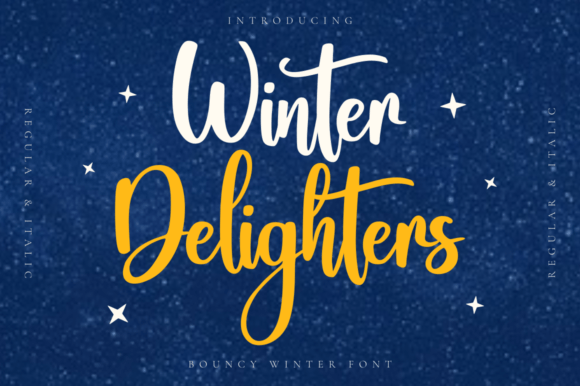 Winter Delighters Font for Web Design